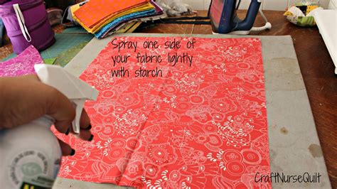 using starch for quilting